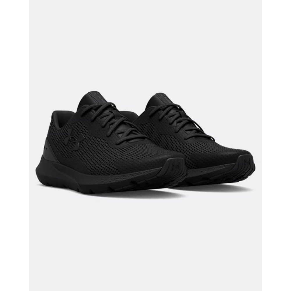 Under Armour Surge 3 Mens Running Shoes Black Athletic Sneakers Size‎ 10